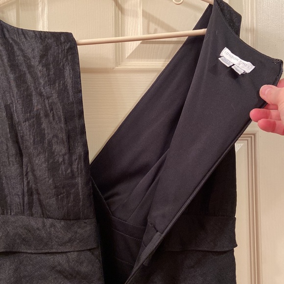 London Times Dress Black Sleeveless Layered Skirt V-Neck WM SZ 10 Gorgeous 🥰 - Picture 11 of 13